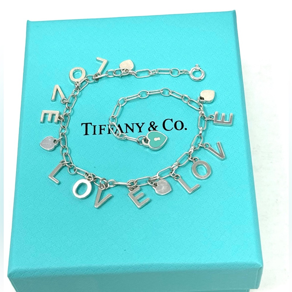 Authentic Tiffany & co. Love Notes Charm Bracelet. - Picture 5 of 12